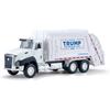 Patriotic Pull-Back Garbage Truck Toy,Trump Garbage Truck Collectibles,ABS Plastic Vehicle for Kids, Fun Collectible Car for Pretend Play and Racing