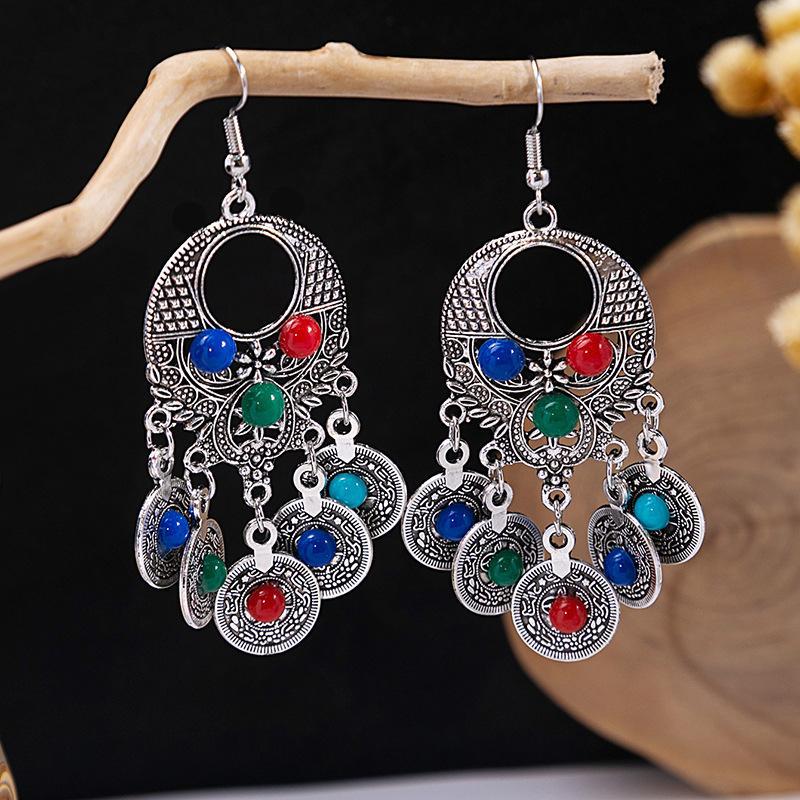 Bohemian Tassel Earrings Retro Ethnic Style Earrings Personalized Temperament Earrings