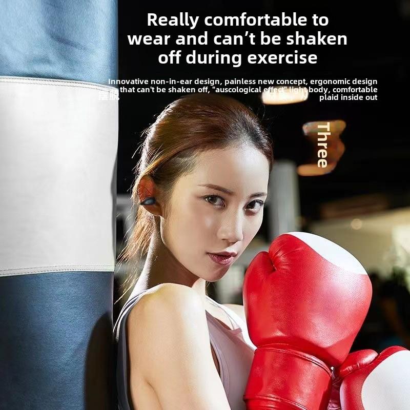 Новые беспроводные наушники Bluetooth TWS с костной проводимостью, мини-цифровой дисплей, высокое качество звука, шумоподавление при движении, Bluetooth