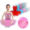 Kids Girls Ballerina Fairy Prom Party Costume Sequined Mermaid Dance Dress Dancewear Gymnastic Leotard Ballet Tutu Dress