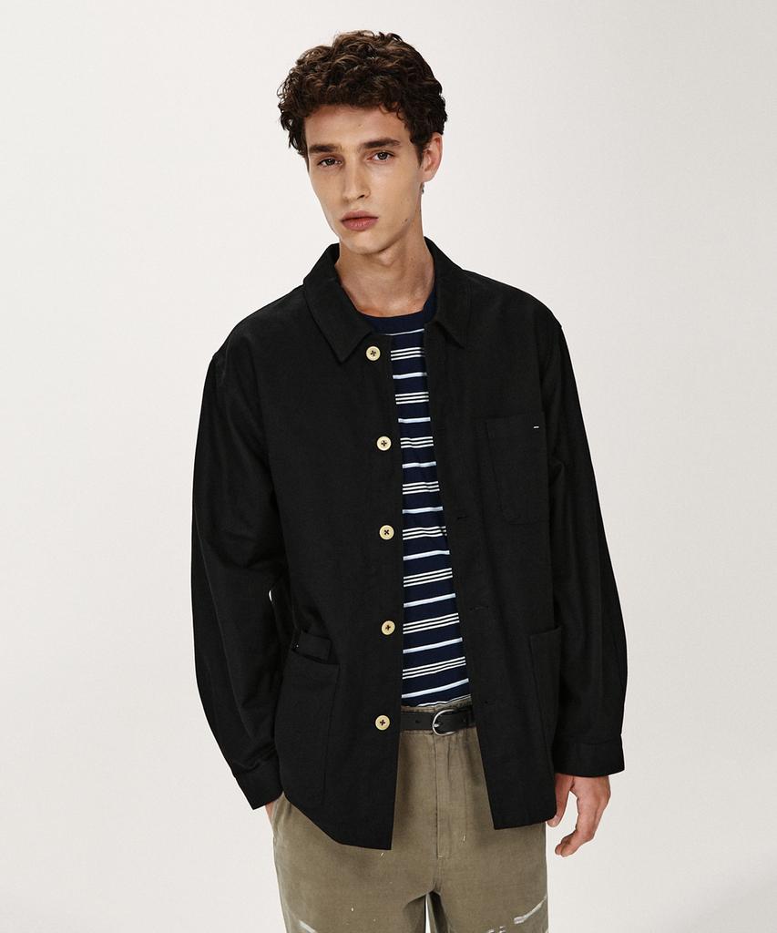 Shirter Serge French Worker Jacket (Black)