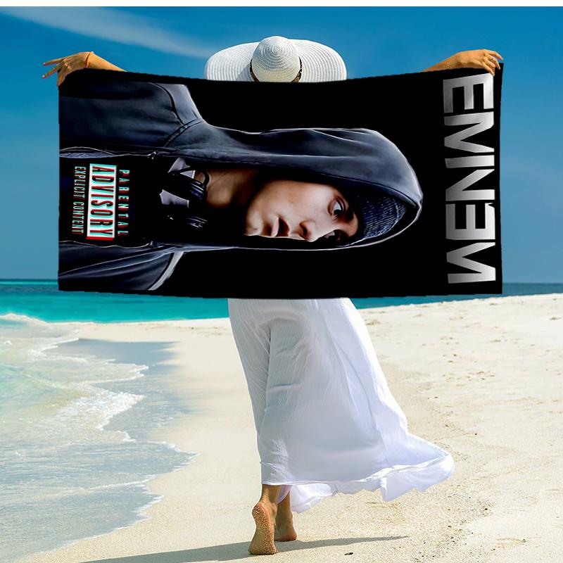 Eminem Fashion Beach Towel: Ideal for Summer Adventures Soft, absorbent and quick drying suitable for swimming and bathing