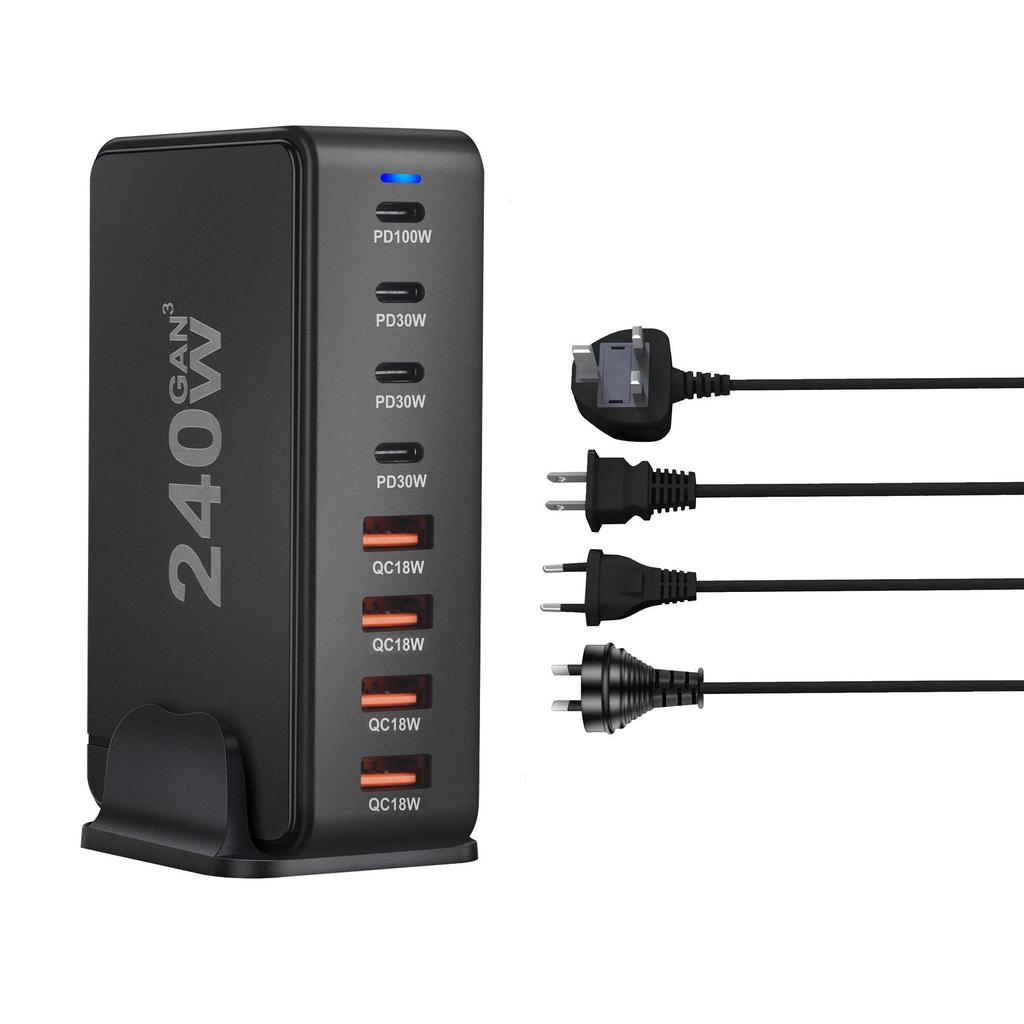 800W Multi-Port GaN PD Fast Travel Charger Adapter