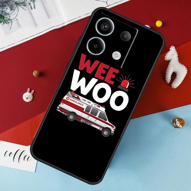 Ambulance EMS EMT Paramedic Case For Xiaomi Redmi Note 13 12 11 8 9 10 Pro Note 12S 11S 10S Redmi 12 10C 12C 13C Cover