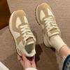 New Women Sneakers Lace-Up Round Toe Ladies Casual Platform Sport Designer Brand Vulcanized Shoes Zapatillas Mujer