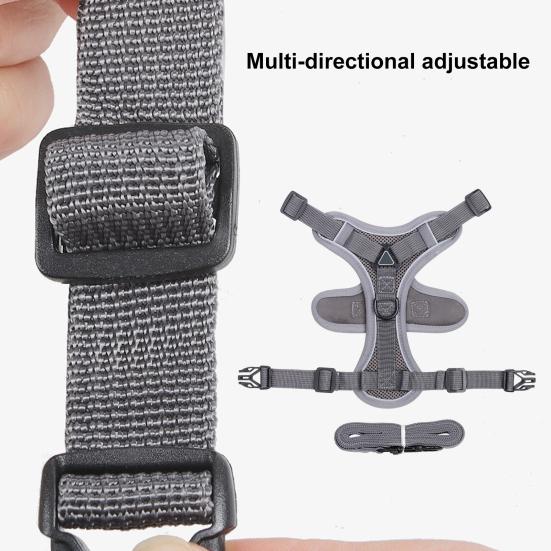 Yousheng Cat Harness And Leash Reflective Strips Jacket Breathable Adjustable Vest Harness Escape Proof Easy Control Leash for Cats