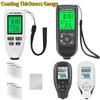 Car Paint Coating Thickness Gauge Car Paint Electroplate Metal Coating Thickness Tester Meter 0-2000um Coating Thickness Gauge