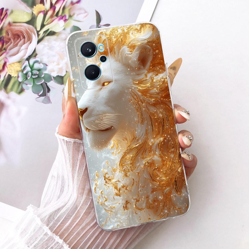 Для Realme 9i RMX3491 Крутой Чехол для Телефона с Узором Дракона и Тигра Для Realme9i 4G Мягкие Силиконовые TPU Чехлы