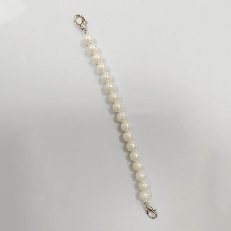 Жемчужная сумка Сумка Цепочка для переноски Короткий плечевой ремень Большая белая жемчужина Цепочка для телефона Шнурок Сделай сам
