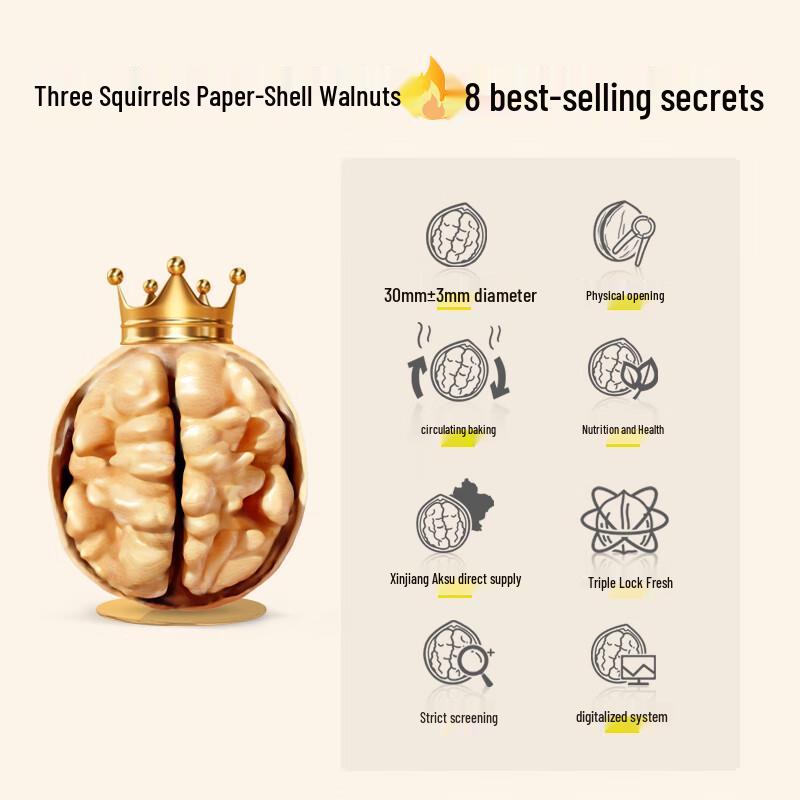 Three Squirrels Грецкие орехи и ассорти орехов
