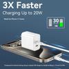 Для iPhone 16 Быстрая зарядка, 20 Вт Двойной порт USB C Зарядное устройство с кабелем USB C для быстрой зарядки 10 футов для iPhone 15 Pro Max/15 Pro/15 Plus