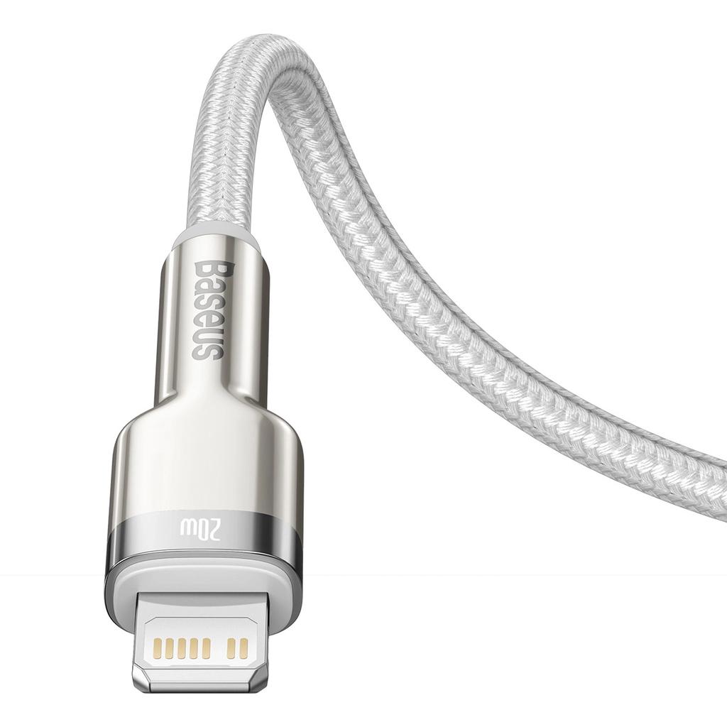 Baseus Cafule Series Metal Data Usb-C / Lightning 20W Pd Cable 1 M - White