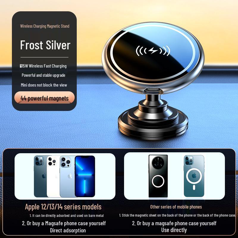 15W MagSafe Magnetic Wireless Charger & Car Mount for iPhone 14