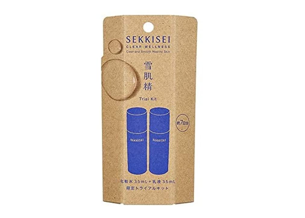 Sekkisei Clear Wellness Пробный набор: Лосьон 35 мл + Эмульсия 35 мл +