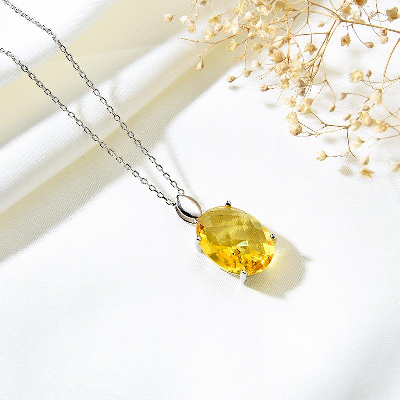 S925 Серебро Инкрустация Драгоценными Камнями Темперамент Простой Женский Комплект Ювелирных Изделий Цвет Серьги С Кристаллами Кольцо Ожерелье Ювелирные Изделия