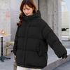 Новая женская короткая куртка, зимняя толстая хлопковая стеганая куртка с капюшоном, женские корейские свободные пуховые парки, женская верхняя одежда больших размеров