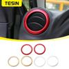 Aluminium Car AC Vent Outlet Cover Trim Air Conditioning Decorative Ring Stickers for Suzuki Jimny 2007-2017 Accessories