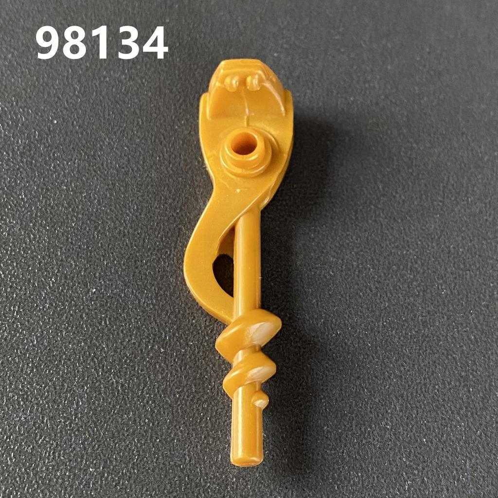 Строительный блок из мелких частиц, миниатюрная трость фантомного ниндзя 98134 28556, трость в виде змеи, скипетр фараона