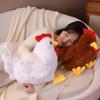 Soft Chicken Plush Pillow Sofa Cushion Cotton Filled Ornament Cartoon Cock Doll Stuffed Animal Plush