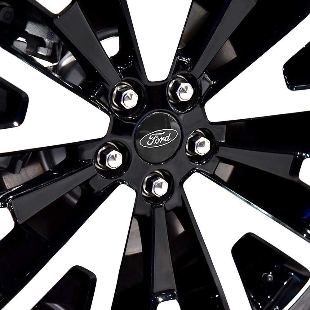 56mm Car Wheel Center Caps Badge Covers Emblem Stickers For Ford Focus Mustang MK7 Mondeo Mk4 Fusion Kuga Transit Edge Styling
