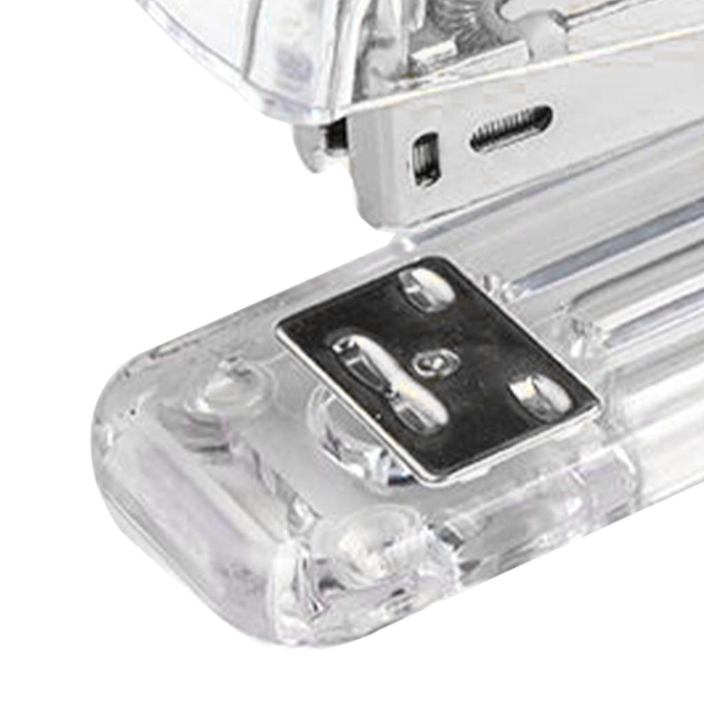 Степлер Минималистский стиль Экономия труда Простое сшивание Удобная ручка Акриловый металлический ручной степлер