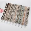New Women's Multi-Color Jacquard Adjustable Wide Shoulder Bag Strap