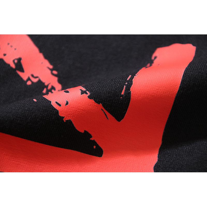 1185 Off-White 2025 Summer New Paint Pattern Arrow Printed Short Sleeved T-shirt for Men and Women