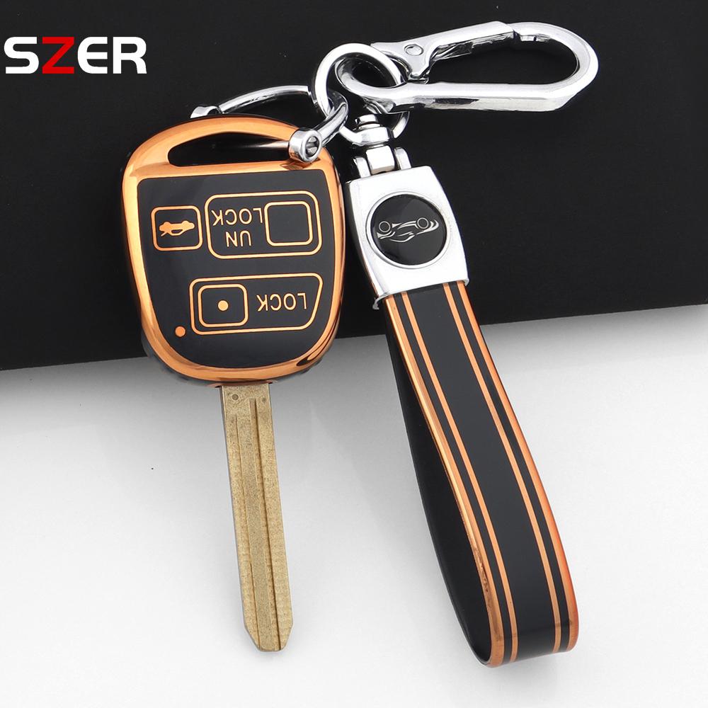Новый Для Toyota Fj Cruiser Land Yaris Echo Для Lexus Es Gs Ls Is Rx Sc Lx Rx400H Брелок ТПУ Чехол для ключа автомобиля Защитная крышка