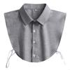 Button Closure Detachable Collar Half Shirt Collar for Girls Sewing Supplies