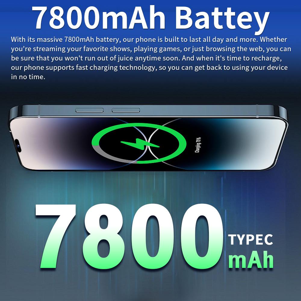 I15 ProMax 2025 HOT Original for Brand Smartphone 6.7 Inch New Full Screen 4G 5G Cell Phone 7800mAh Mobile Phones Global Version