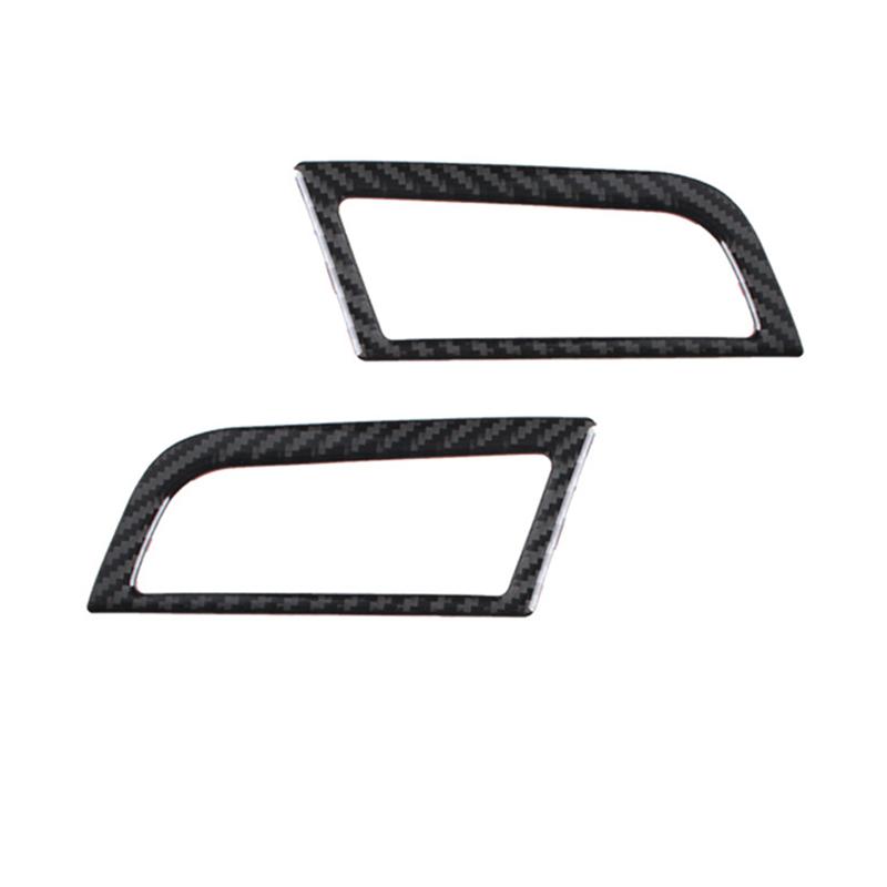 Ford Mustang 2015-2018 Декоративная рамка вентиляционного отверстия Наклейка из настоящего углеродного волокна Рамка вентиляционного отверстия Мустанг Внутренняя отделка