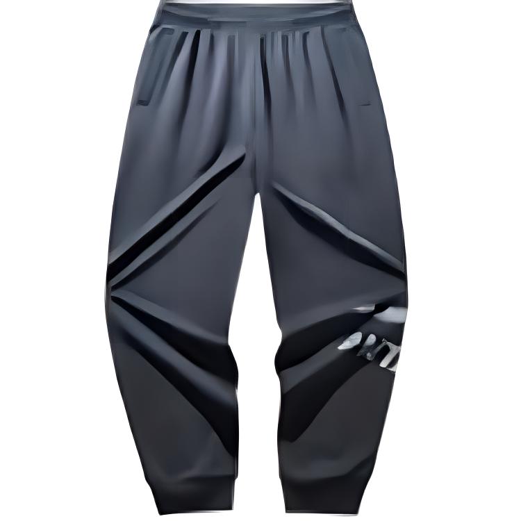 Anta Loose Fit Casual Warm Durable Cuffed Knitted Sports Pants Men Bottoms Cloud-Gray 952448307-4