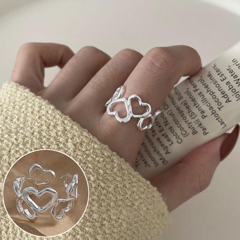 Кольцо-обертка с геометрическими линиями - Посеребренное S925 для женщин