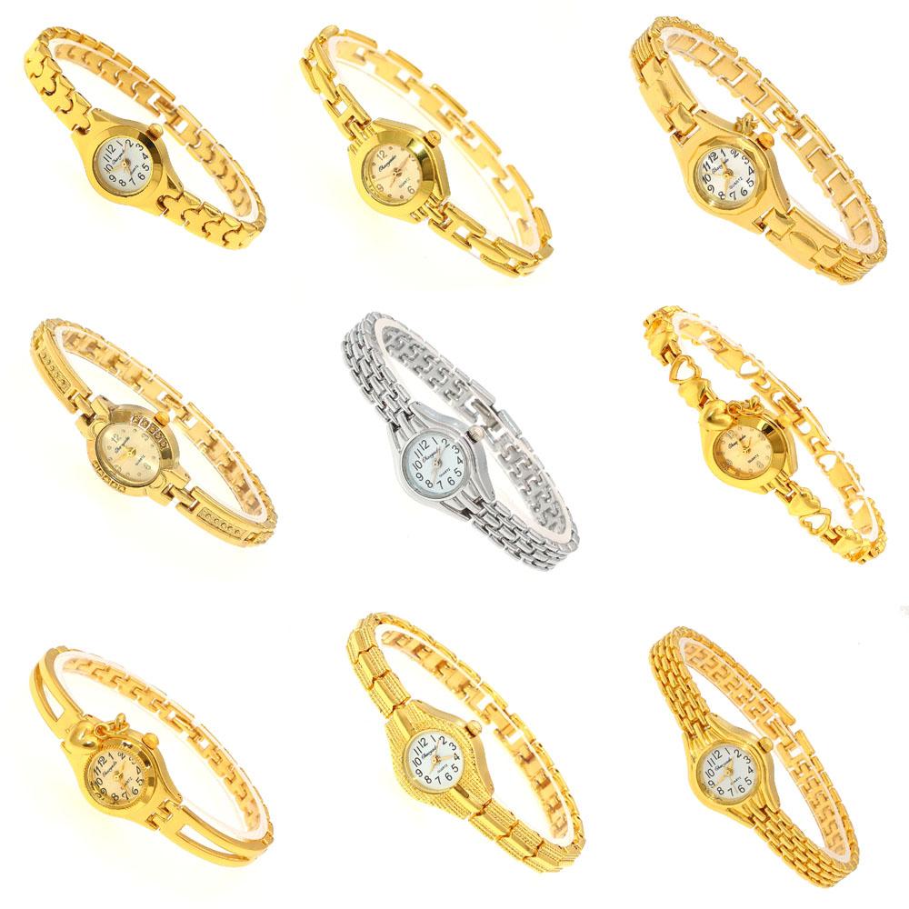 Cute Women Bracelet Watch Mujer Golden Relojes Small Dial Quartz Watch Popular Wristwatch Hour Female Ladies Elegant Watches