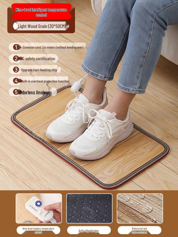Электрическая грелка для ног: Офисный согревающий коврик для пола для женщин