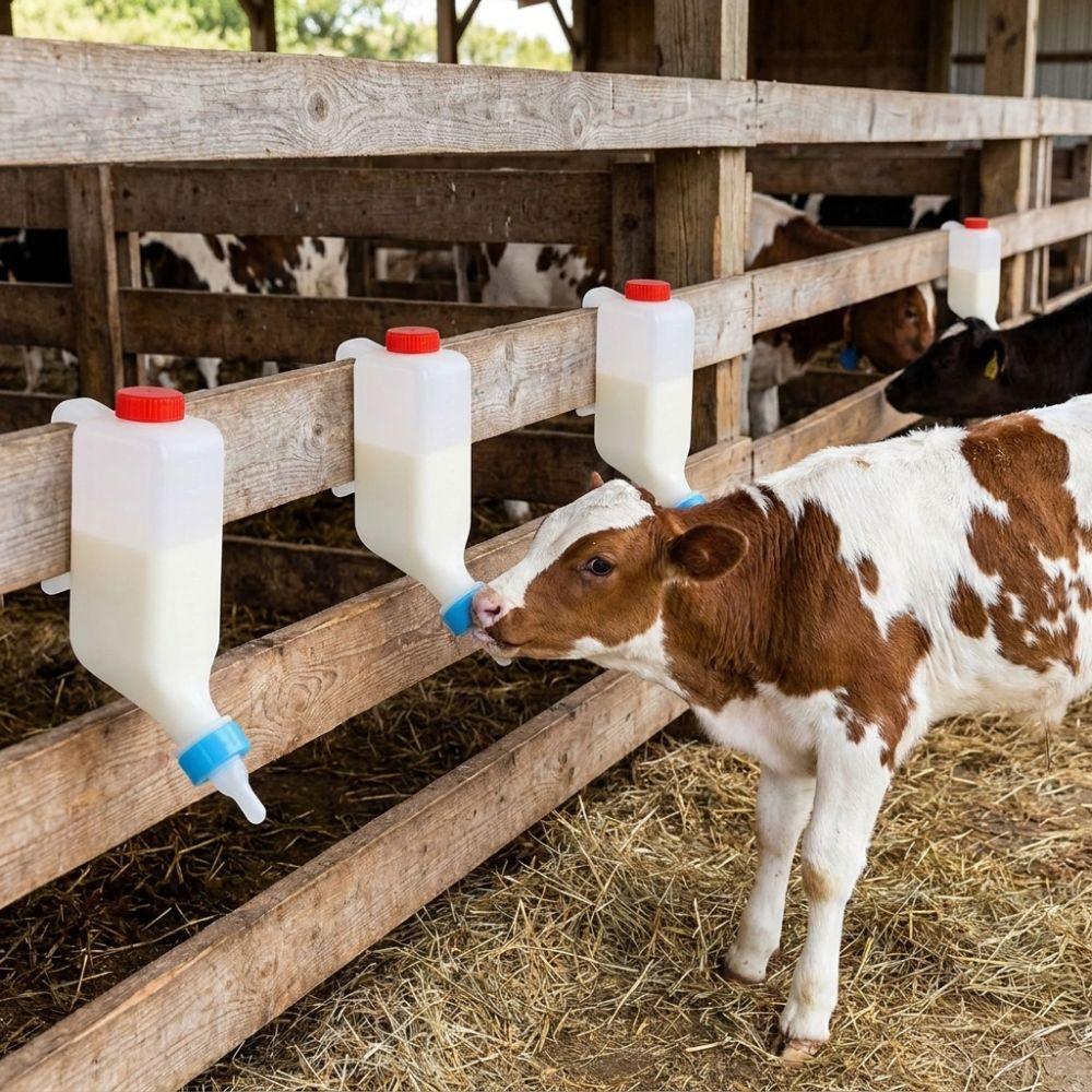 Wall Hanging Lamb Baby Bottle Soft Nipple Pet Milk Feeder Animal Feeding Bottle Veterinary Use