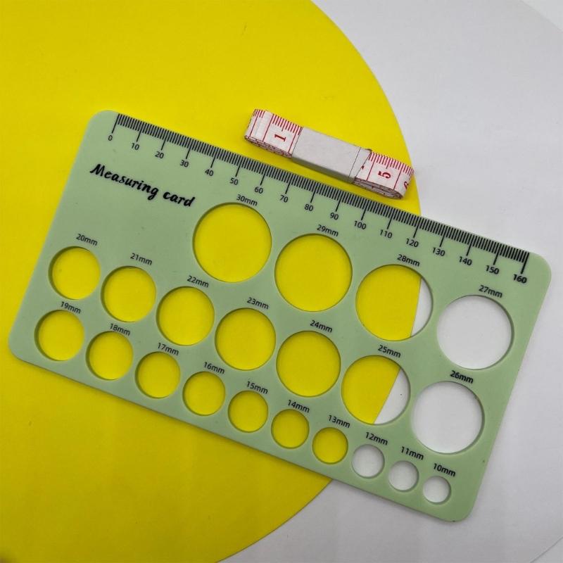 Мягкий пищевой силиконовый измерительный инструмент для определения размера соска с двойной шкалой в сантиметрах и дюймах