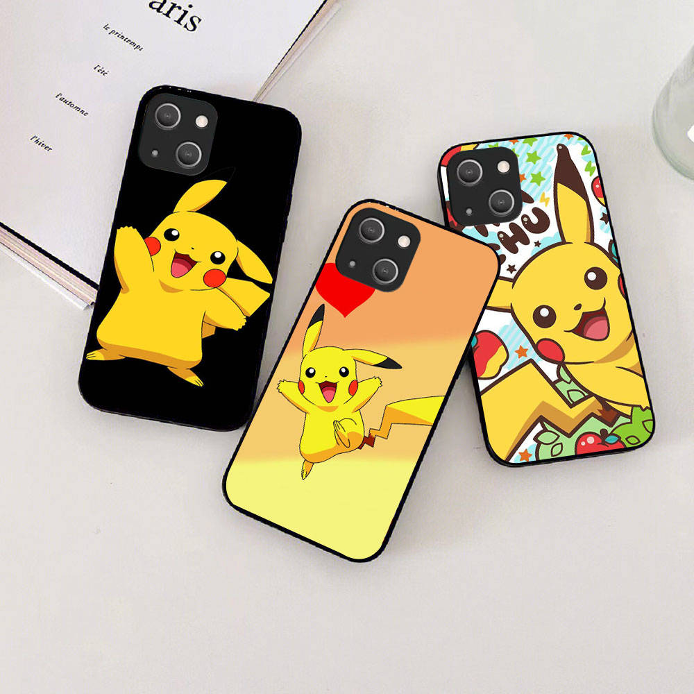 Мягкий чехол KK-44 Pikachu для Xiaomi Poco F5 F6 M6 X3 X6 Redmi 10A 10C 12C 13C 9A 9C 9T A3 A3X Note 8 9 10 11 12 13 C65 C50 C51 C55 Pro Plus 4G 5G