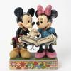 Disney Traditions Jim Shore Mickey and Minnie 85th Anniversary Model Disney Figures 6.5 Inches [Used]