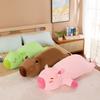 Color Party Model Capybara Throw Pillow Plush Toy Long Kapibara Doll Girl Pinch Legs Sleeping Doll