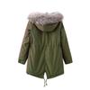 Women's Winter Long Thickening And Velvet Keeping Warm Casual Coat With Hat