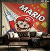 Super Mario Wall Tapestry Aesthetic Wall Hanging Printed Fabric Blanket Decorative Tapestries For Bedroom Living Room Home Decor
