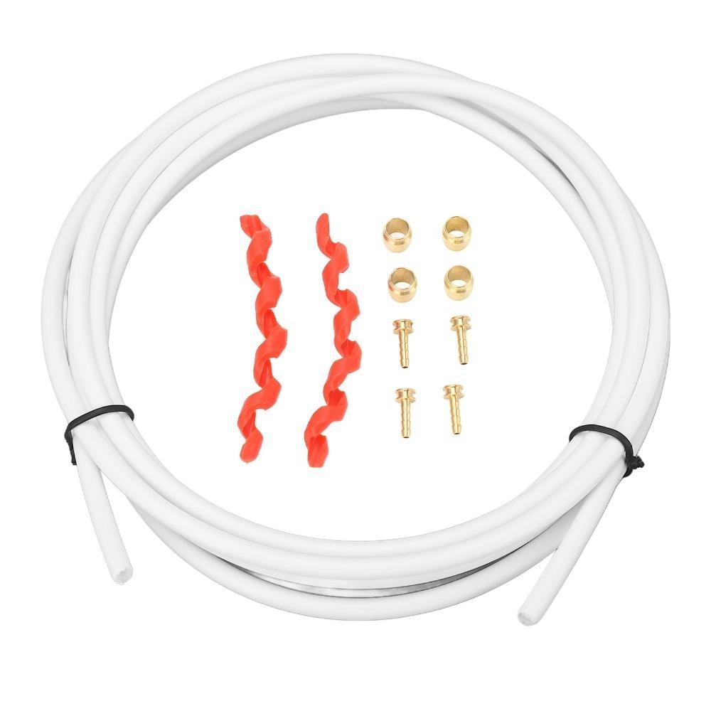 Durable with 4 Olives and Inserts Brake Hose Kit Easy To Install White Hydraulic Disc Brake Hose Disc Brake Hose Kit Bike Repair