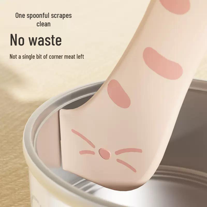 Многофункциональная силиконовая ложка для кошачьего корма и открывалка для консервов с герметичной коробкой