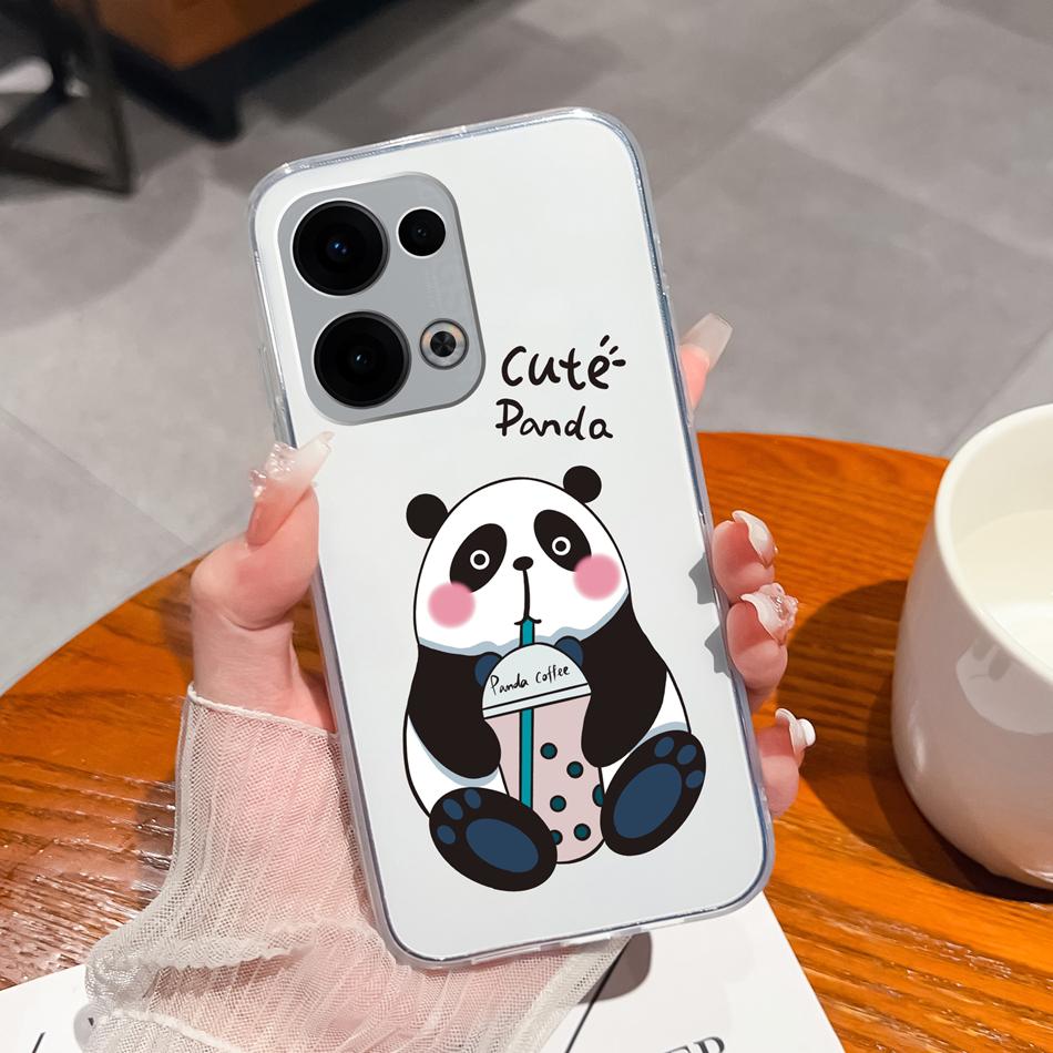 Чехол для Oppo Reno 13 Pro Креативный прозрачный мягкий задний чехол для Oppo Reno13 Pro 13Pro 5G ТПУ тонкий силиконовый противоударный чехол для телефона