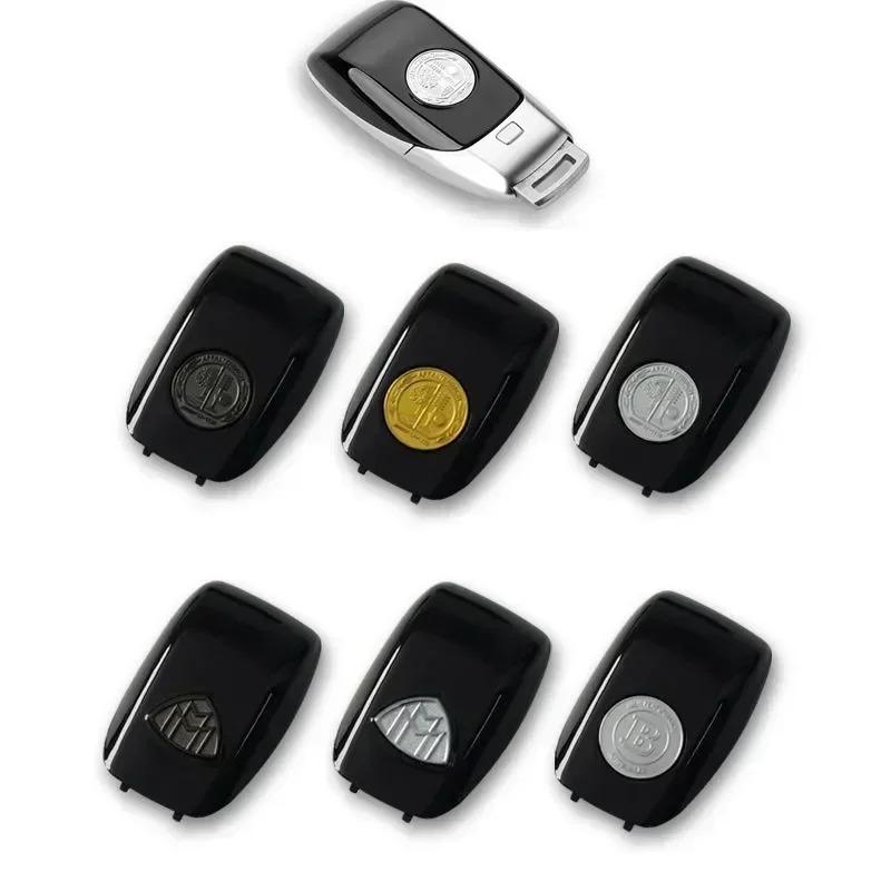 NFQ1 1PCS Car Key Remote Accessories Key Case Shell Protective Cover Refit Sticker For Mercedes Benz Maybach W204 W205 W211 W212 AMG