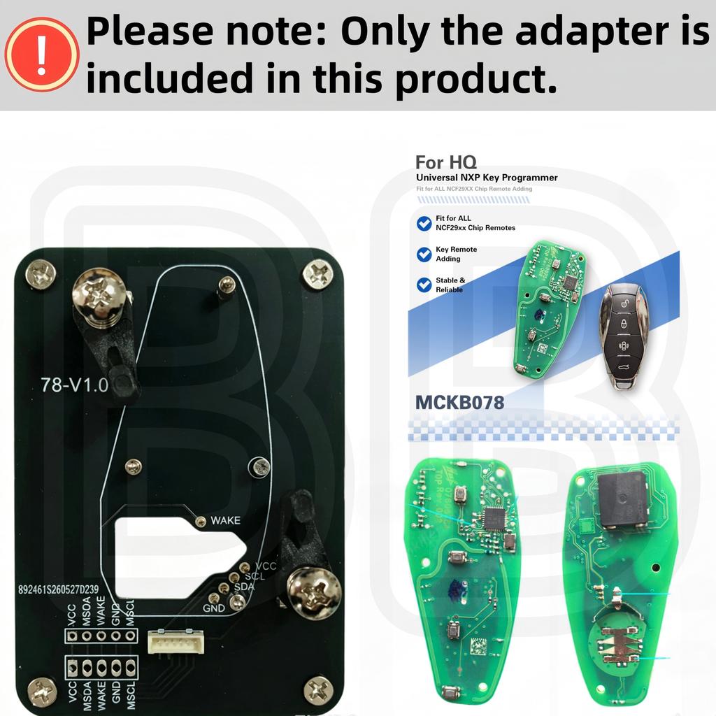 Adapter 76-90 for Honda,Hyundai,Chery,Changan keys. Compatible with NXP Killer,VVDI,Xhorse,KD & others for chip programming