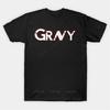 Новый модный бренд футболка хлопковая футболка Gravy T Shirt мужская Оверсайз Классическая с коротким рукавом черный топ унисекс повседневная футболка
