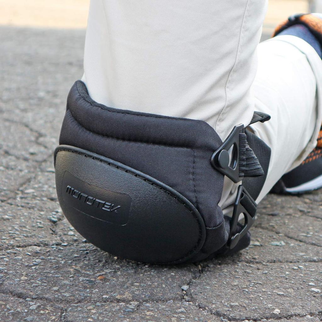 Knee Free 250g K-Work Hook-Style Pads, Black, Size, PW-45, Polyethylene,