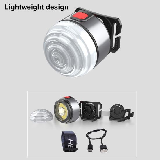 Уличный налобный фонарь, магнитный рабочий светильник, регулируемый перезаряжаемый, водонепроницаемый, 60 градусов, зажим для шляпы, светодиодный велосипедный фонарь
